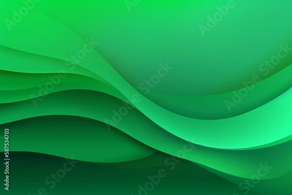 Fototapeta Eid green background with islamic decoration vibrant hues of the gradient background. Eid ramadan background concept with copy space. generative ai