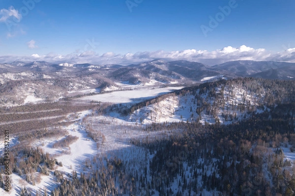 Obraz snow covered mountains