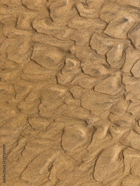 Obraz Rippled sand texture background