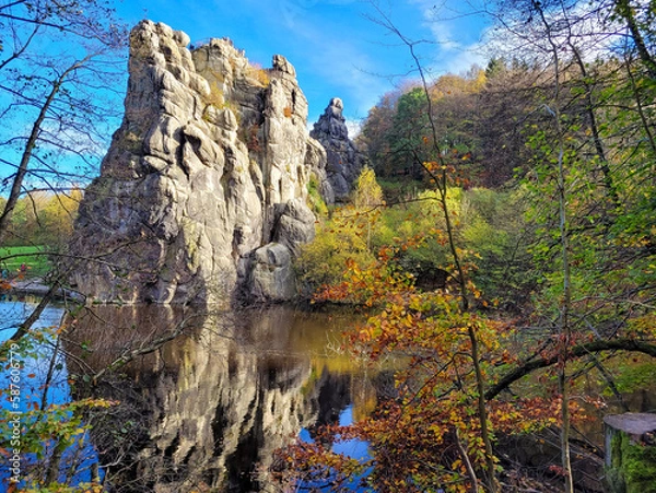 Obraz Externsteine im Herbst