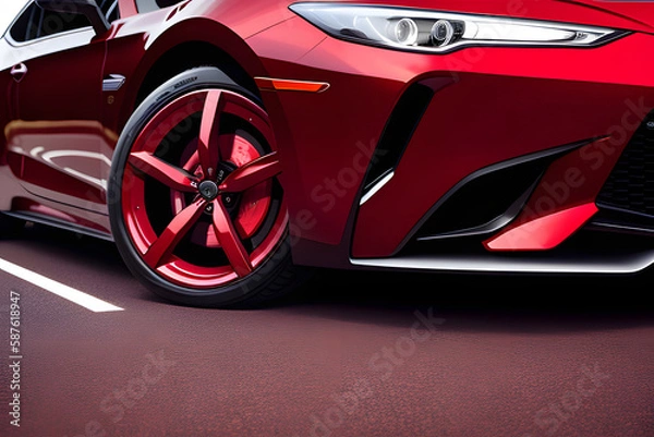 Obraz automotive red