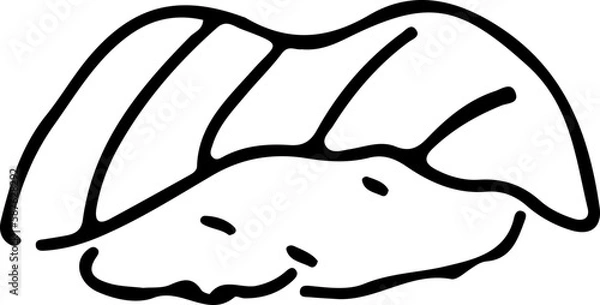 Obraz doodle sushi