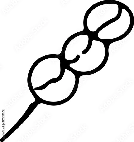 Fototapeta doodle dango