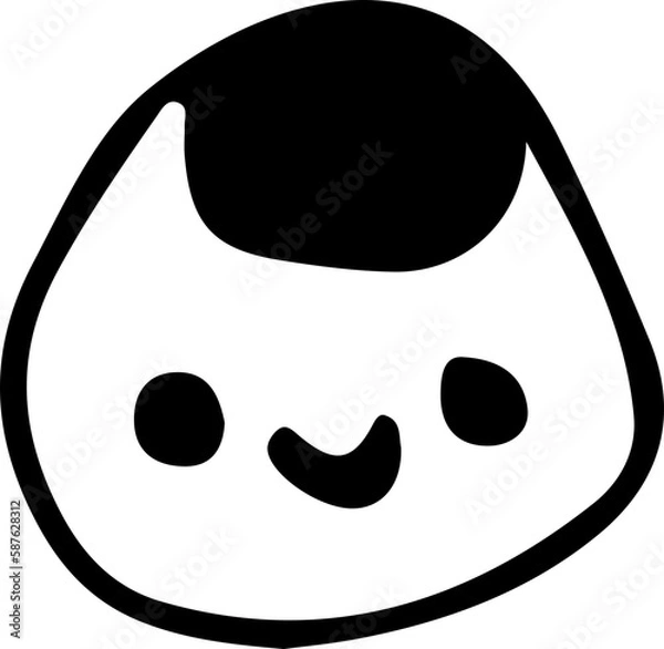 Fototapeta Onigiri doodle