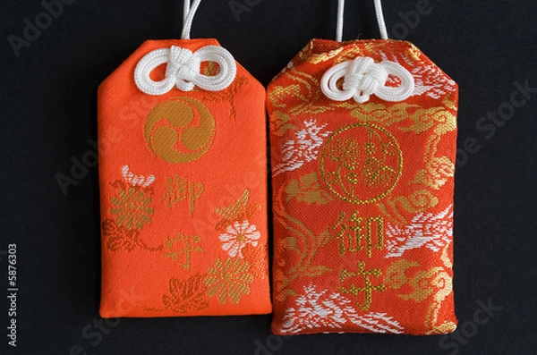 Obraz Coppia di portafortuna Giapponese