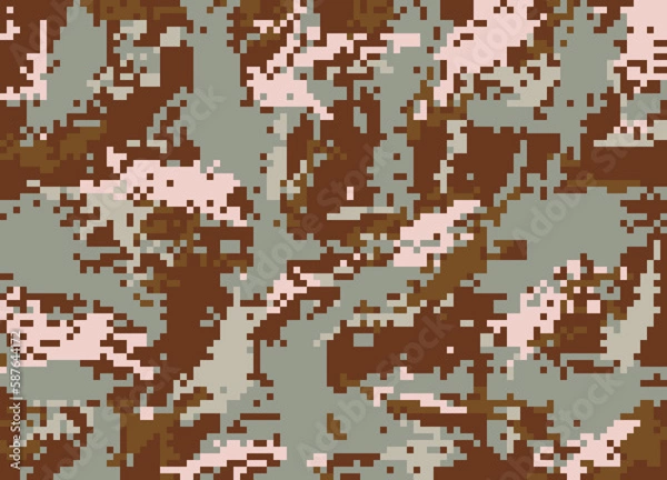 Obraz pattern, illustration, pixel, color, texture, design, wallpaper, digital, shape, element, art, geometric, world
