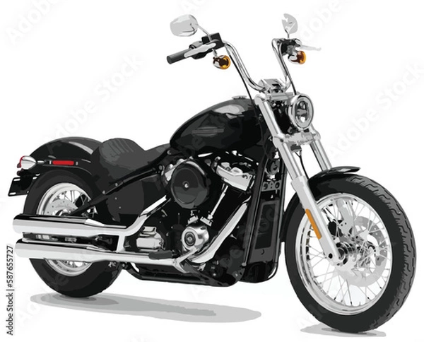 Obraz motorcycle isolated on white background