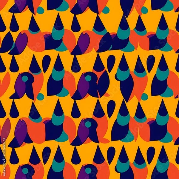 Obraz Colorful Abstract Art Seamless Pattern