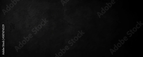 Fototapeta Blank wide screen Real chalkboard background