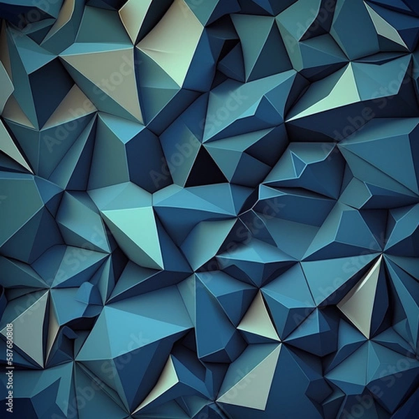 Fototapeta Technology concept polygonal lines background