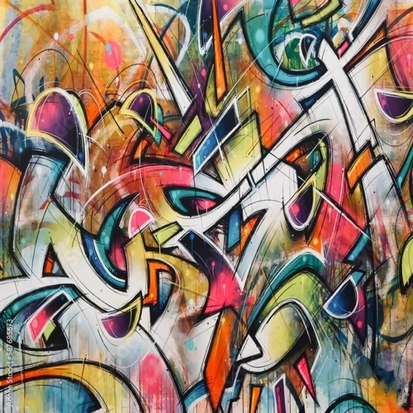 Obraz graffiti on the wall06