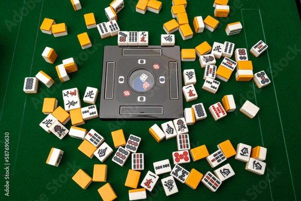 Fototapeta 麻雀テーブル