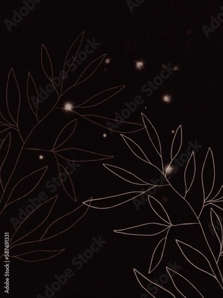 Obraz black and white background