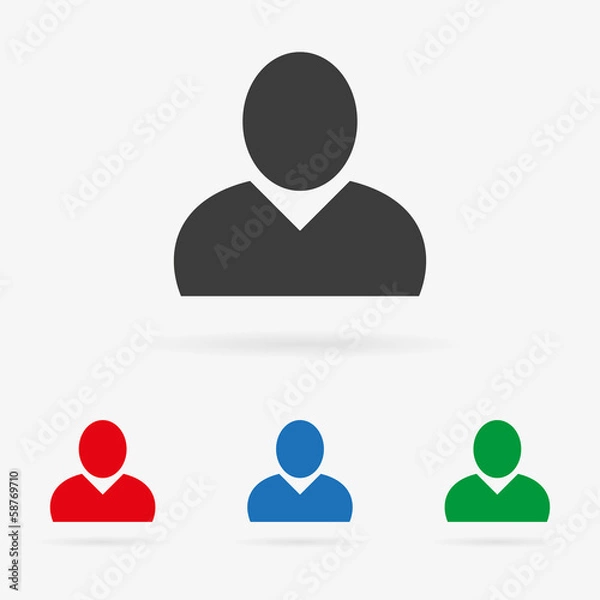 Obraz Vector user icons