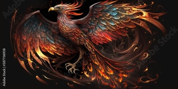 Fototapeta Creature, daemons, mythic creature, Generative AI