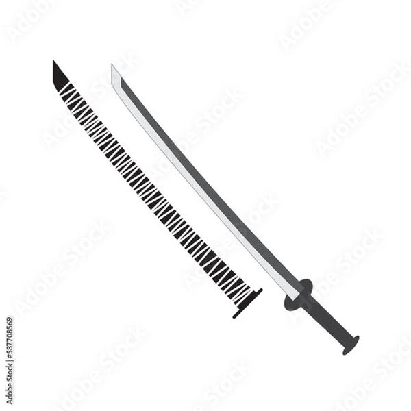 Fototapeta SWORD icon design template vector