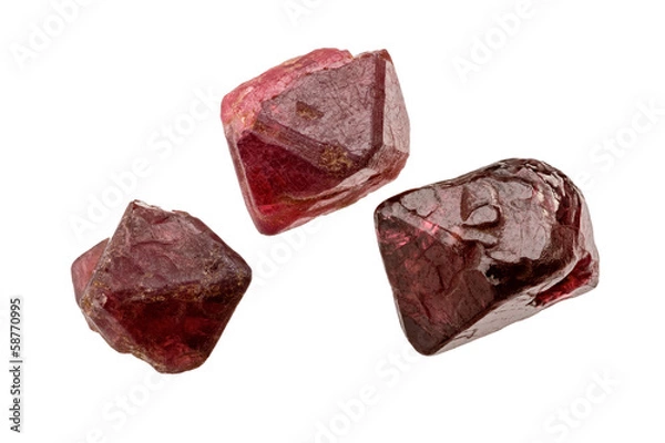 Obraz Three spinel crystals