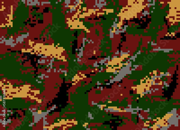 Obraz pattern, illustration, pixel, color, texture, design, wallpaper, digital, shape, element, art, geometric, world