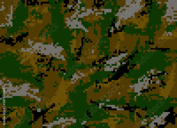 Obraz pattern, illustration, pixel, color, texture, design, wallpaper, digital, shape, element, art, geometric, world