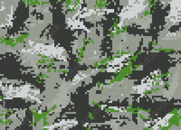 Obraz pattern, illustration, pixel, color, texture, design, wallpaper, digital, shape, element, art, geometric, world