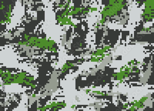 Obraz pattern, illustration, pixel, color, texture, design, wallpaper, digital, shape, element, art, geometric, world
