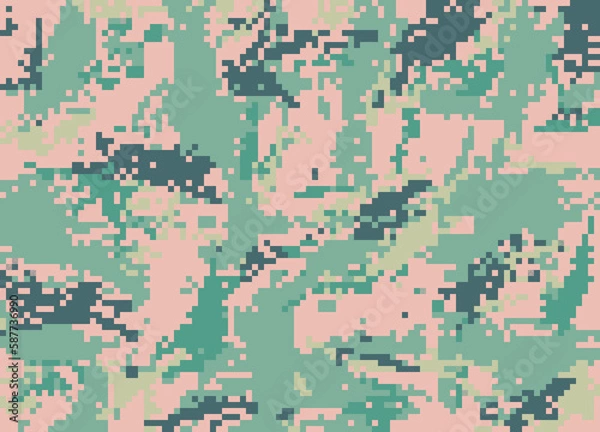 Obraz pattern, illustration, pixel, color, texture, design, wallpaper, digital, shape, element, art, geometric, world