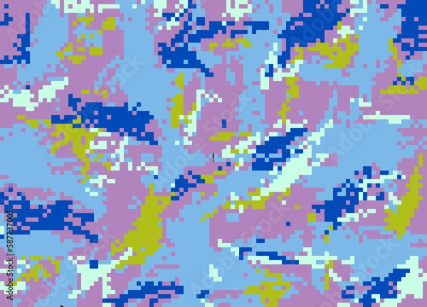 Obraz pattern, illustration, pixel, color, texture, design, wallpaper, digital, shape, element, art, geometric, world