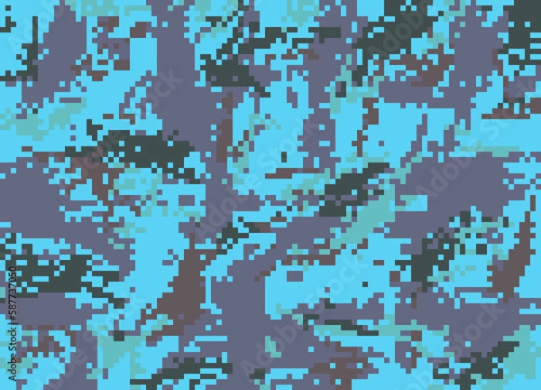 Obraz pattern, illustration, pixel, color, texture, design, wallpaper, digital, shape, element, art, geometric, world