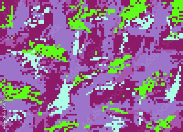 Obraz pattern, illustration, pixel, color, texture, design, wallpaper, digital, shape, element, art, geometric, world