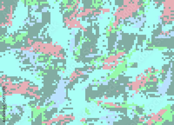 Obraz pattern, illustration, pixel, color, texture, design, wallpaper, digital, shape, element, art, geometric, world