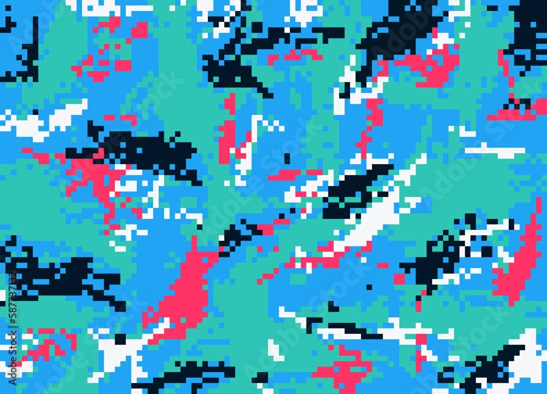 Obraz pattern, illustration, pixel, color, texture, design, wallpaper, digital, shape, element, art, geometric, world