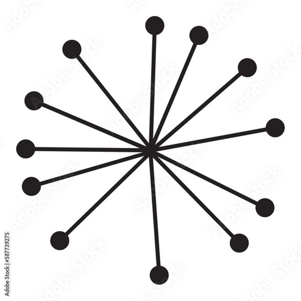 Obraz Mid Century Vector Element