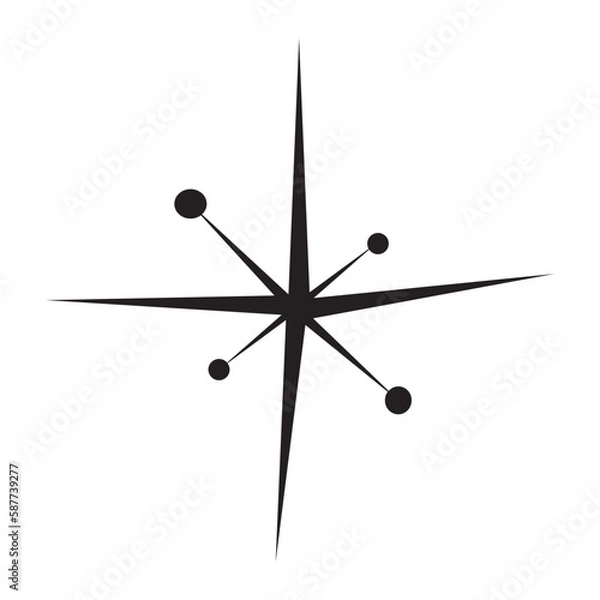 Fototapeta Mid Century Vector Element