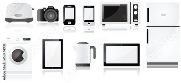 Obraz Electrical appliances symbols