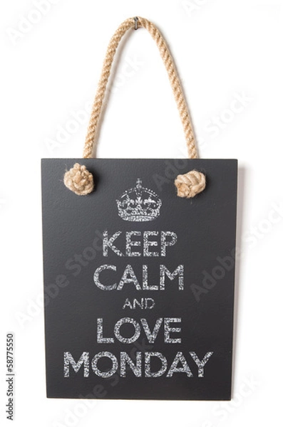 Obraz Keep calm and love monday