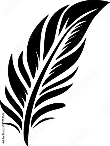 Obraz Feather | Minimalist and Simple Silhouette - Vector illustration