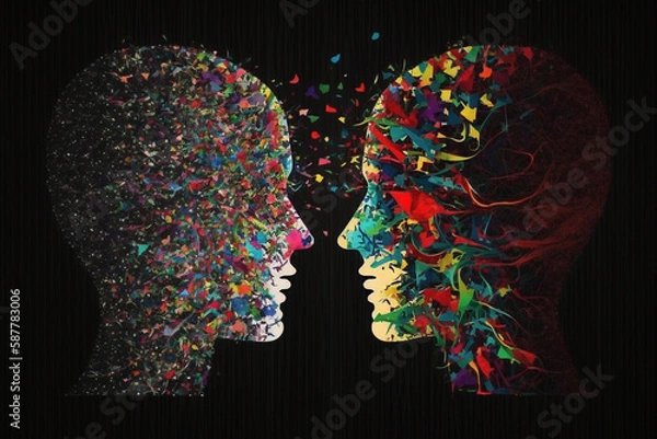 Obraz In social psychology, cognitive dissonance refers to an emotional state that is perceived as unpleasant and that arises from the fact that a person has incompatible cognitions. Generative AI