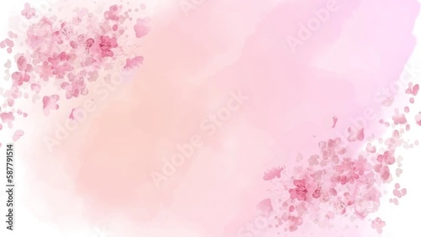 Obraz watercolor pink backround