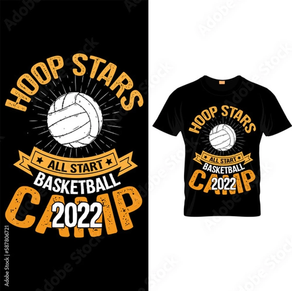 Obraz Vector basketball t shirt design vector poster or templat