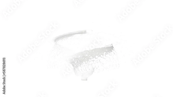 Fototapeta milk splash isolated on white