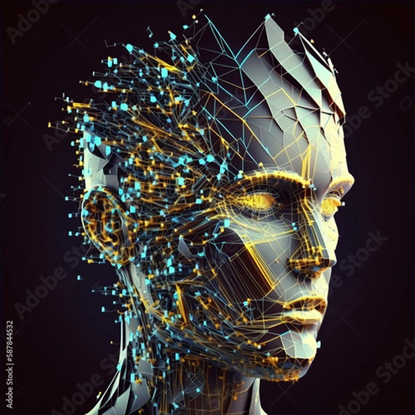 Fototapeta AIの世界 ｜The world of AI　Made with Generative AI