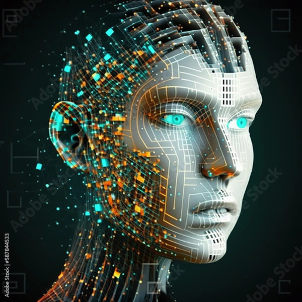 Fototapeta AIの世界 ｜The world of AI　Made with Generative AI