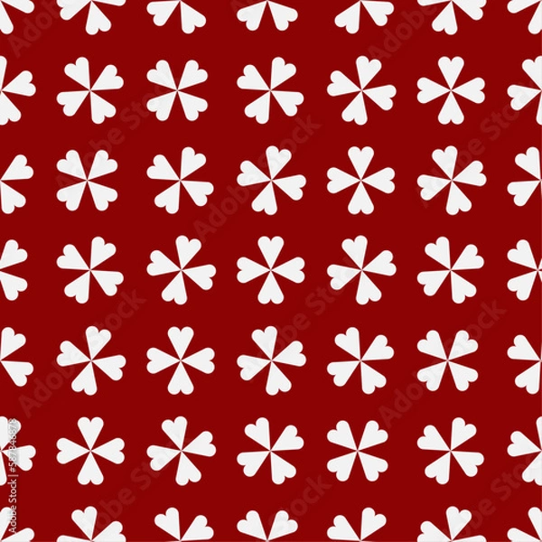 Fototapeta Valentine's Day hearts love pattern (vector)