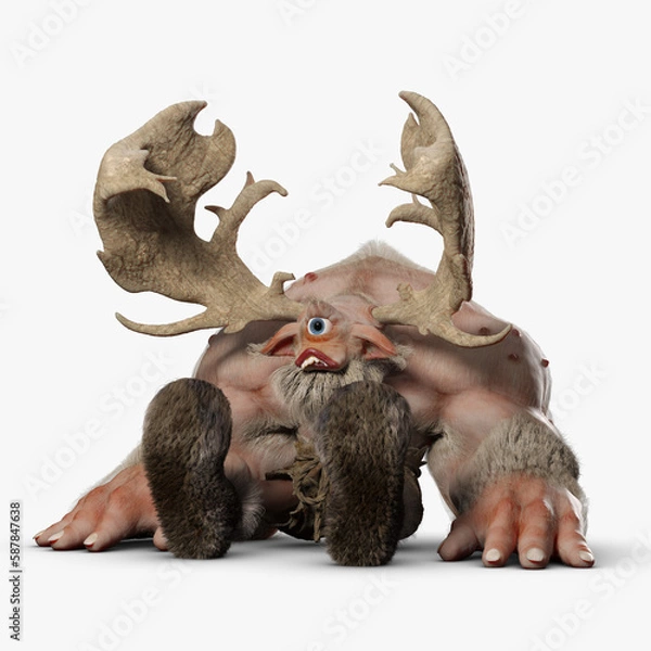 Obraz Cyclops Troll 3D CGI Render