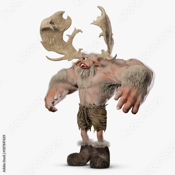 Obraz Cyclops Troll 3D CGI Render