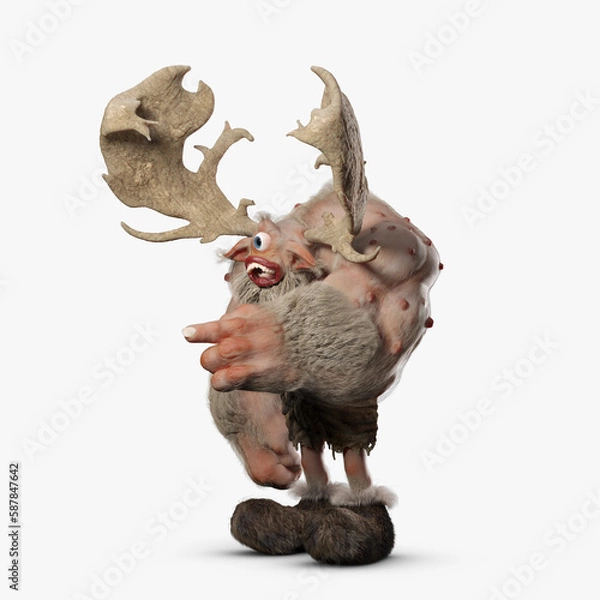 Obraz Cyclops Troll 3D CGI Render