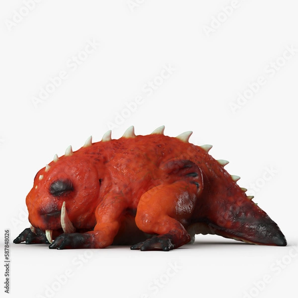 Obraz Lizard Demon 3D CGI Render