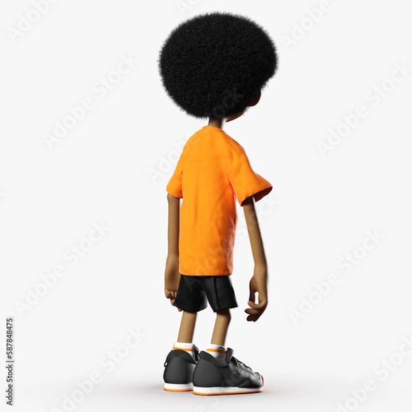 Obraz Afro Kid 3D CGI Render