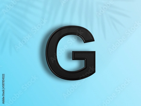 Fototapeta 3D rendering of Alphabets