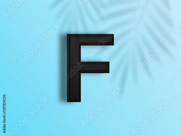 Fototapeta 3D rendering of Alphabets
